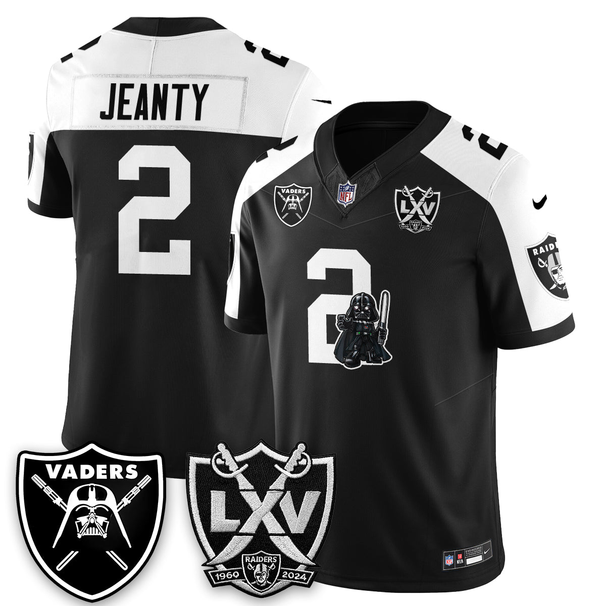 Las Vegas Raiders x Dark Lord Edition Vapor Jersey - Stitched