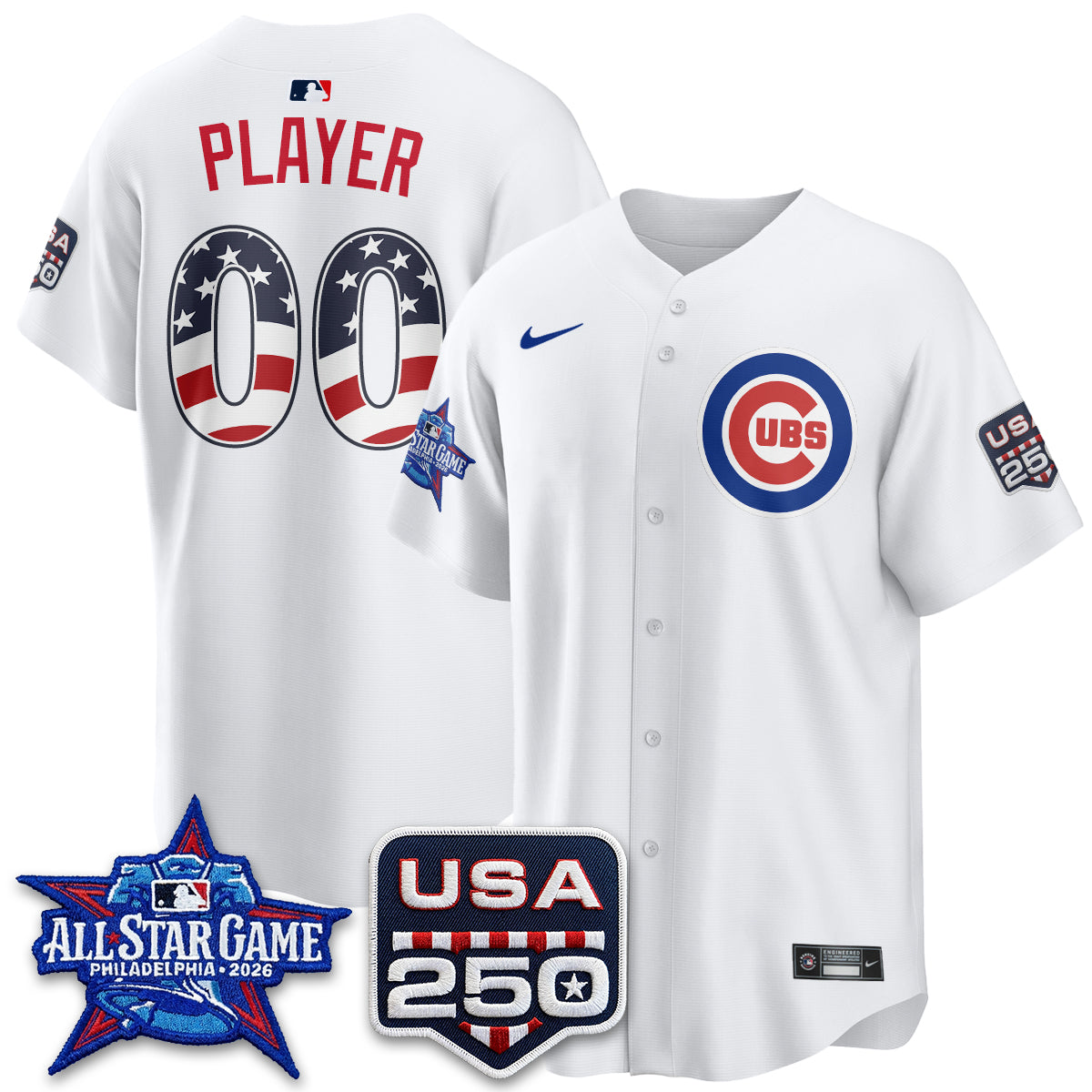 Chicago Cubs 2026 All Star Edition Vapor Custom Jersey - Stitched