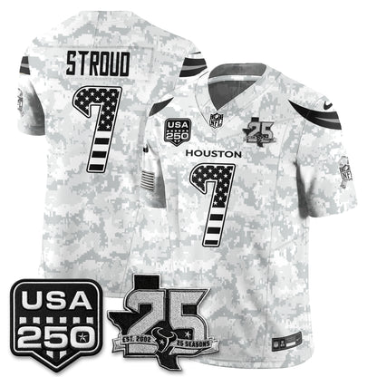 Houston Texans 2026 Salute to Service Edition Vapor Jersey - Stitched