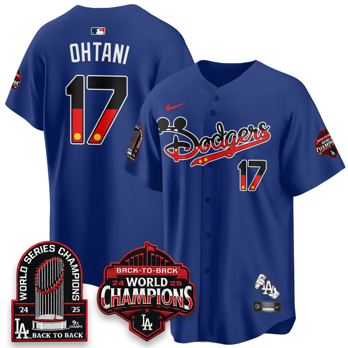 Los Angeles Dodgers x Mouse Vapor Limited Jersey- Stitched