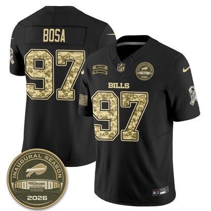Buffalo Bills 2026 Salute to Service Edition Vapor Jersey V2- Stitched-NQD