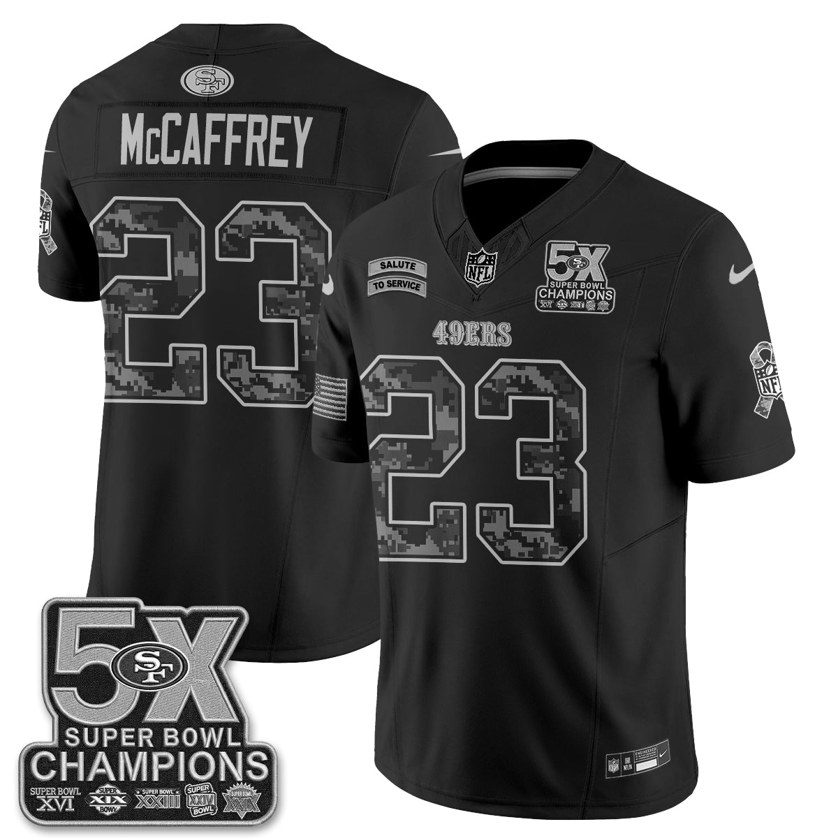 San Francisco 49ers 2026 Salute to Service V2 Vapor Jersey - Stitched-NQD