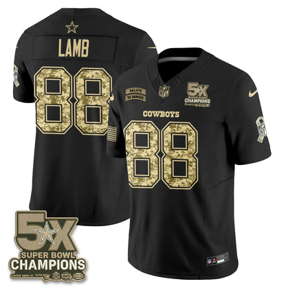 Dallas Cowboys 2026 Salute to Service V3 Vapor Jersey - Stitched