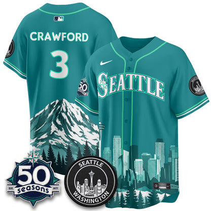 Seattle Mariners City Edition Vapor Jersey - Stitched