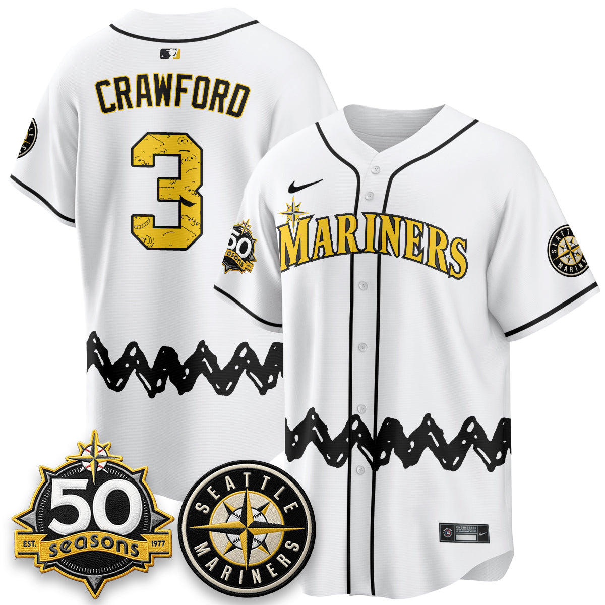 Seattle Mariners x P-Nuts Vapor Limited Jersey - Stitched