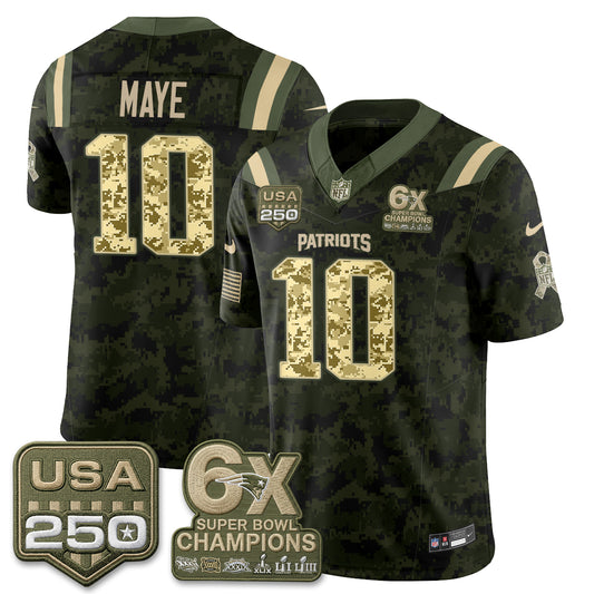 New England Patriots 2026 Salute to Service Edition Vapor Jersey - Stitched-NQD