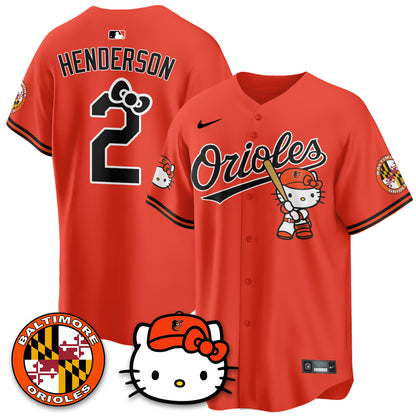 Baltimore Orioles x Meow Kitty Vapor Premier Limited Jersey - Stitched