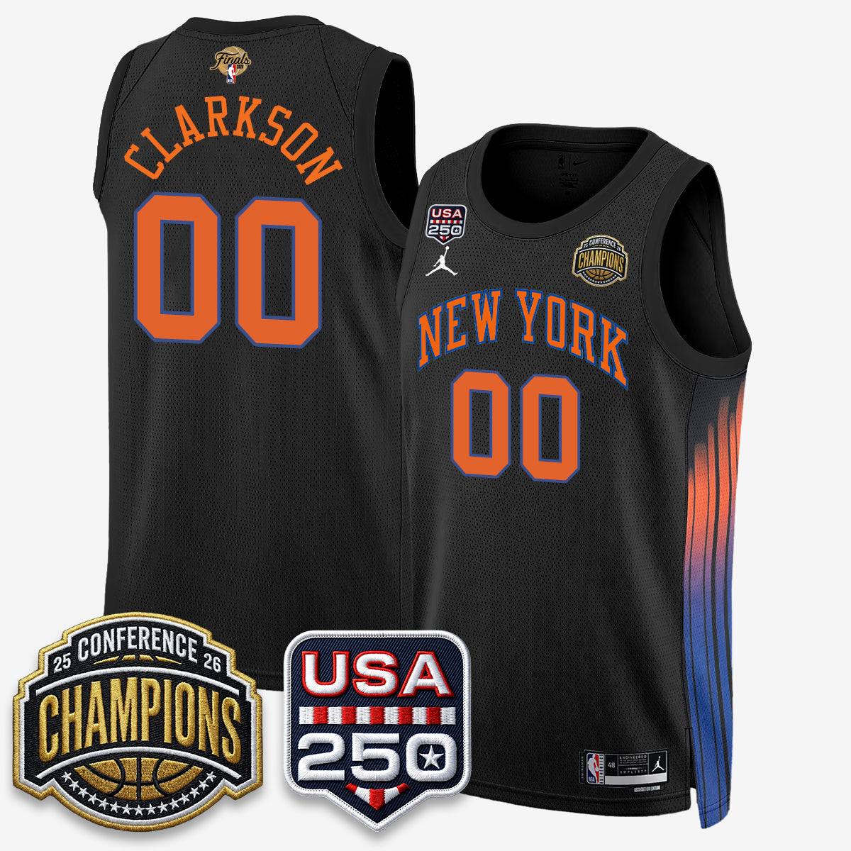 New York Knicks 2026 NBA Eastern Conference Champions City Edition Jersey - Stitched