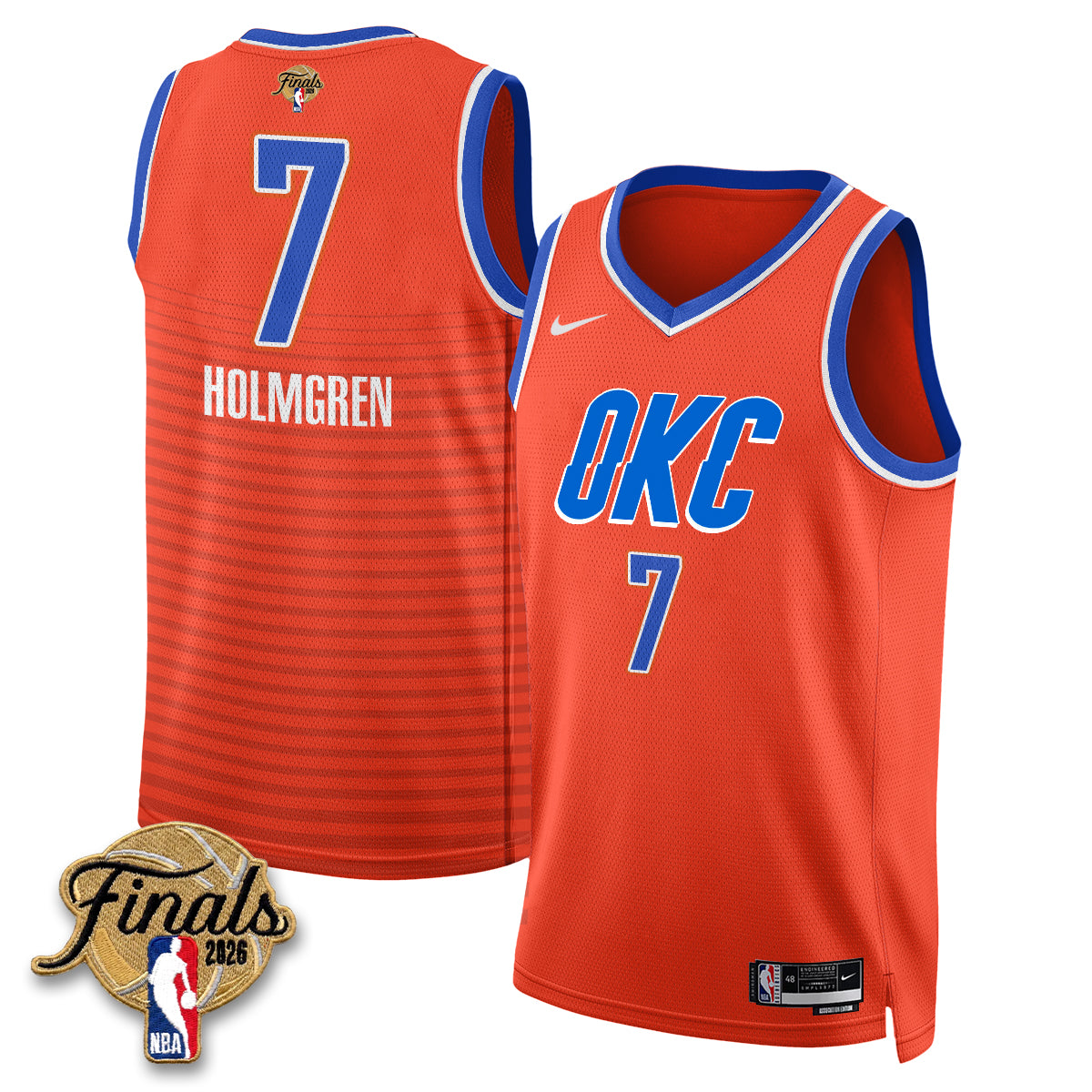 Oklahoma City Thunder 2026 NBA Western Conference Champions Vapor Jersey V2- Stitched