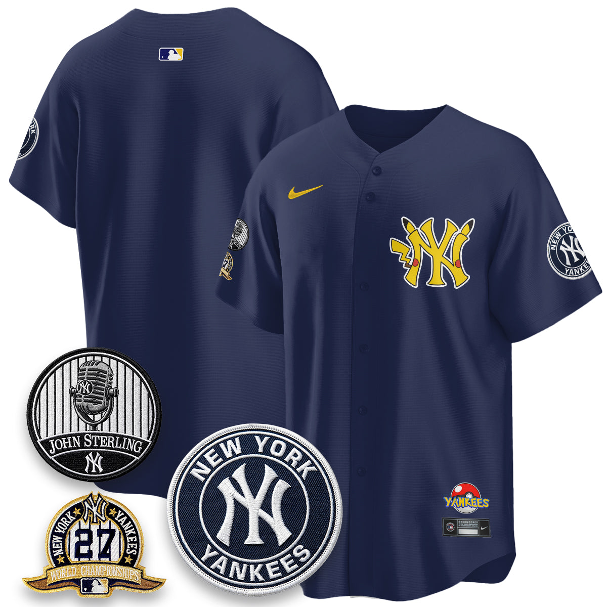 New York Yankees x PKM Cartoon Limited Jersey -  Stitched