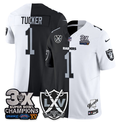 Las Vegas Raiders Split Edition Vapor Jersey V2- Stitched