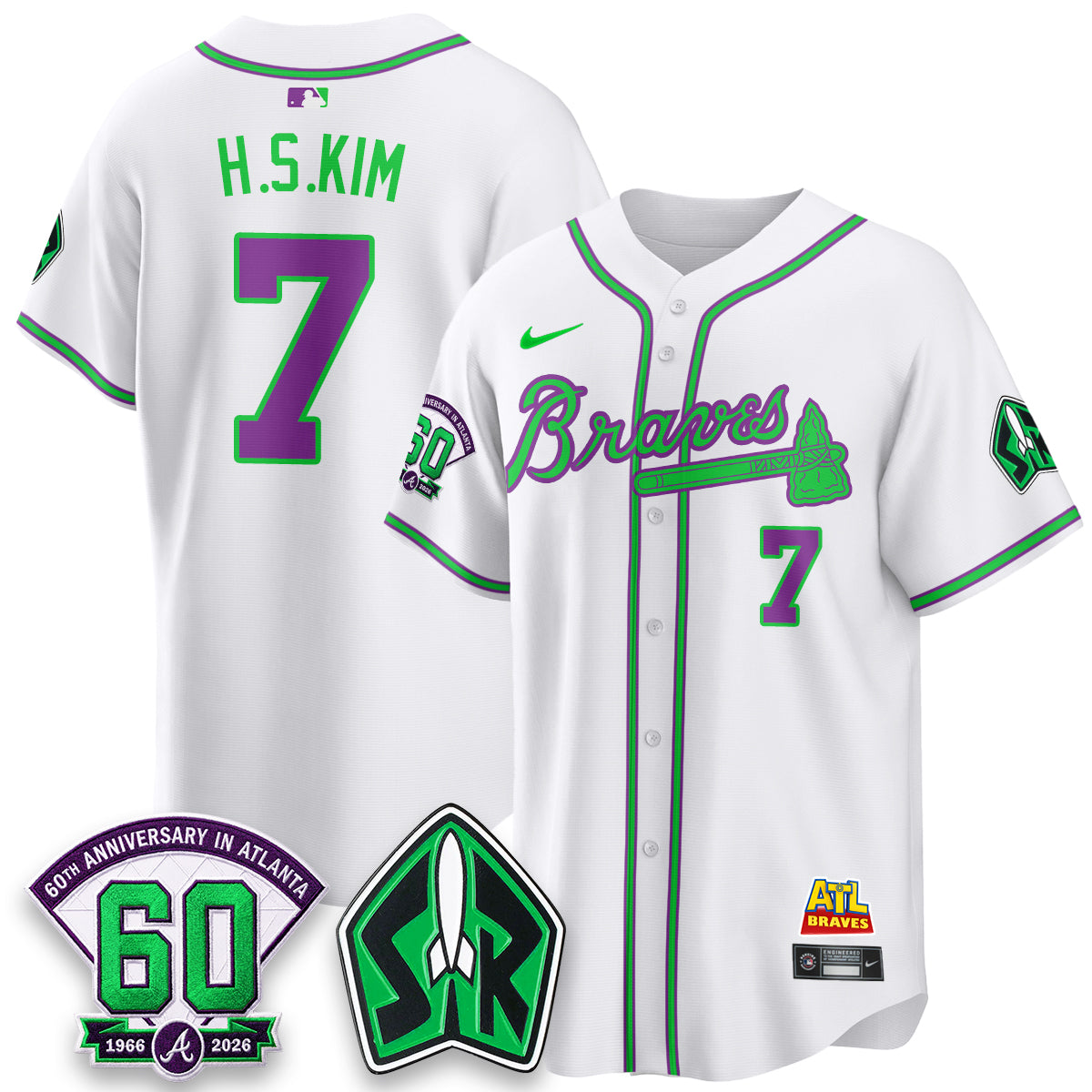 Atlanta Braves 60th Anniversary Space Ranger Edition Vapor Limited Jersey - All Stitched