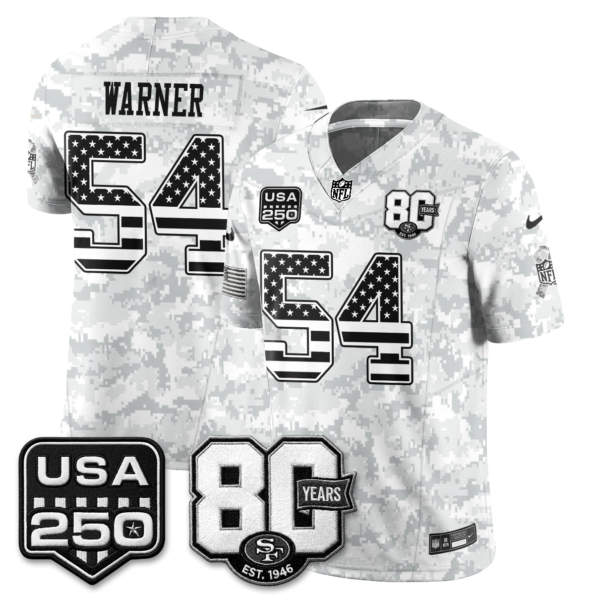 San Francisco 49ers 2026 Salute to Service Edition Vapor Jersey - Stitched-NQD