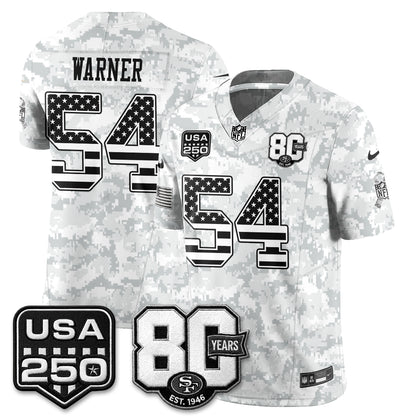 San Francisco 49ers 2026 Salute to Service Edition Vapor Jersey - Stitched-NQD