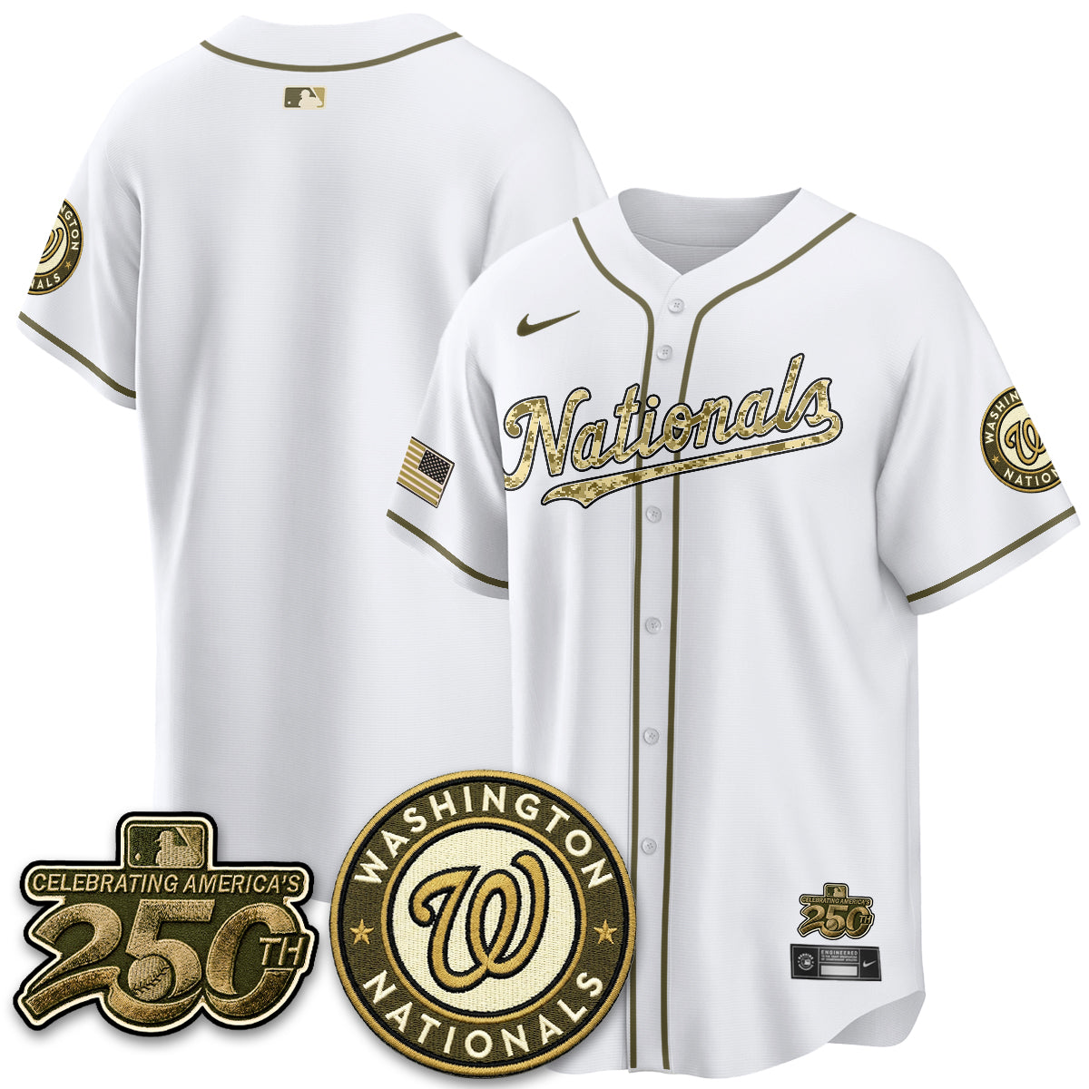 Washington Nationals Armed Force Day 2026 Vapor Limited Jersey - Stitched