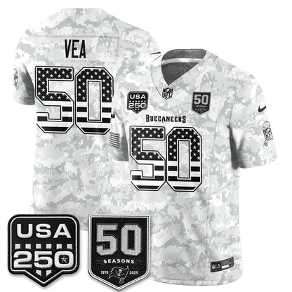 Tampa Bay Buccaneers 2026 Salute to Service Edition Vapor Jersey - Stitched