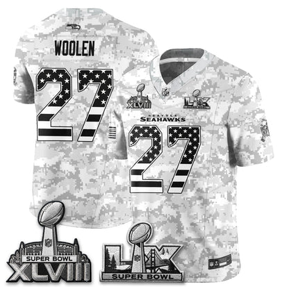 Seattle Seahawks 2026 Salute to Service Edition Vapor Jersey V2- Stitched