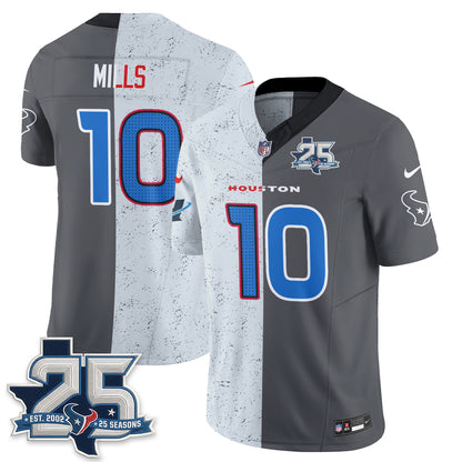 Houston Texans Fan Gear Split Vapor Jersey - Stitched
