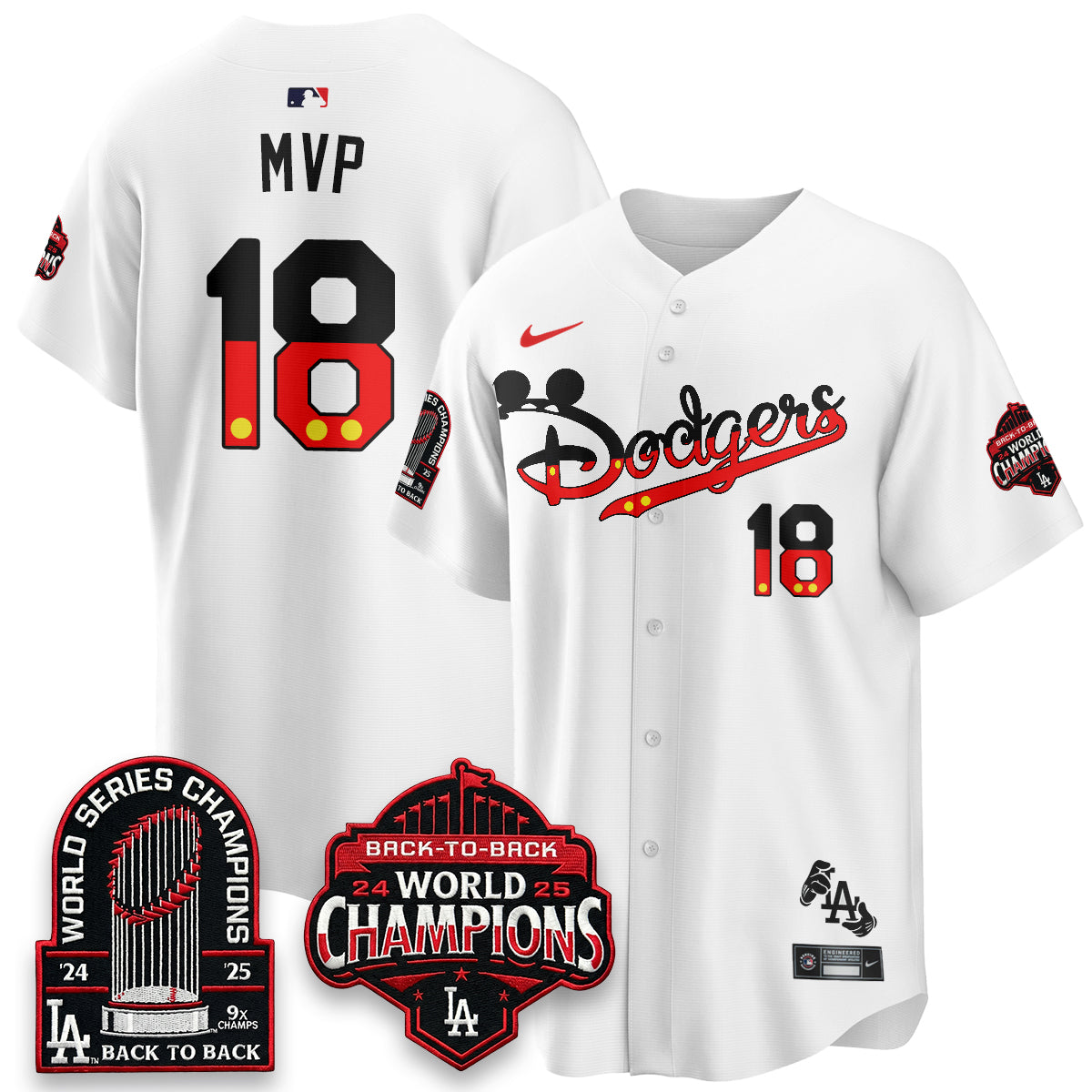 Los Angeles Dodgers x Mouse Vapor Limited Jersey- Stitched