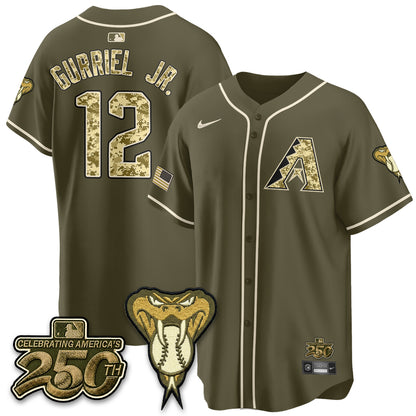 Arizona Diamondbacks Salute to Service 2026 Vapor Premier Limited Jersey - All Stitched
