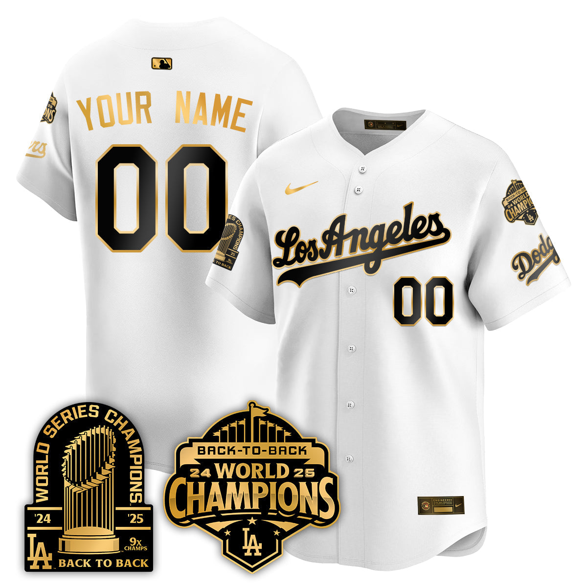 CUSTOM LAD Gold Collection Vapor Limited Jersey - 9x & B2B Champs - All Stitched