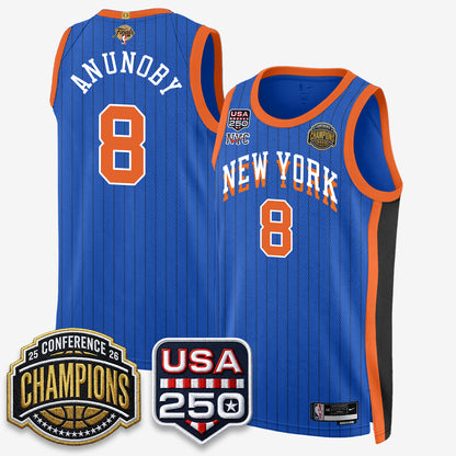 New York Knicks 2026 NBA Eastern Conference Champions City Edition Jersey V2- Stitched