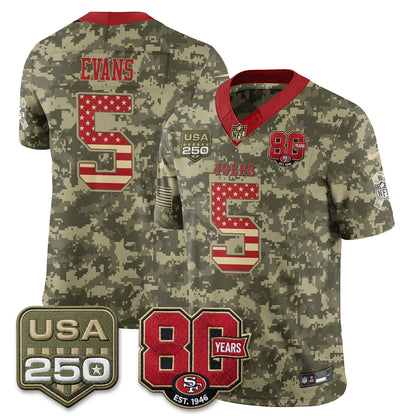 San Francisco 49ers 2026 Salute to Service Edition Vapor Jersey - Stitched-NQD