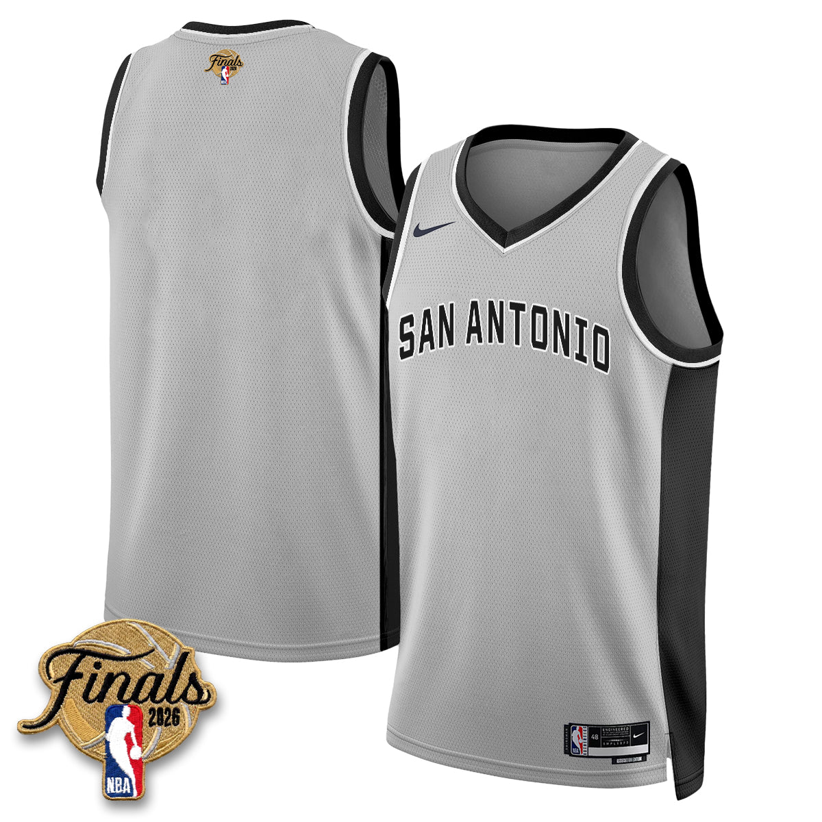 San Antonio Spurs 2026 NBA Western Conference Champions Vapor Jersey V2- Stitched
