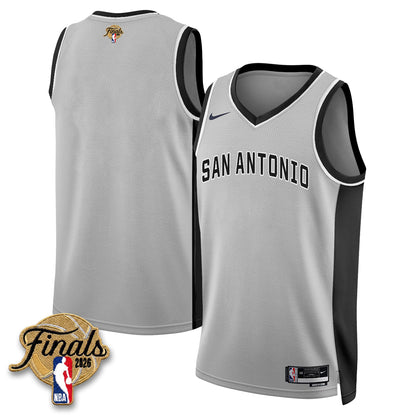 San Antonio Spurs 2026 NBA Western Conference Champions Vapor Jersey V2- Stitched