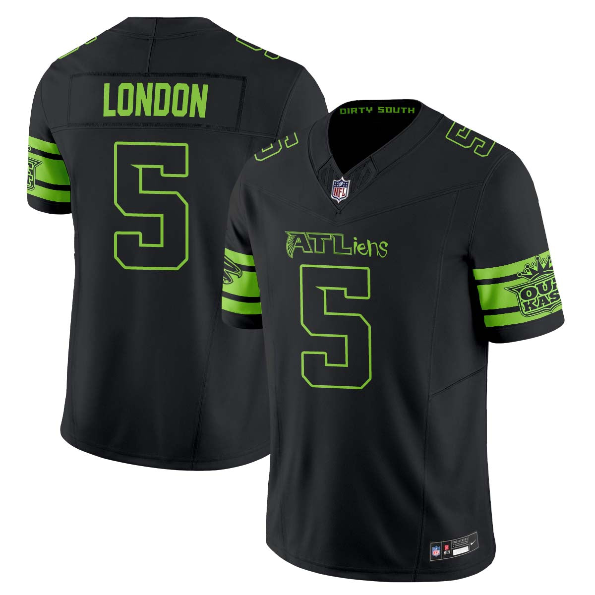 Atlanta Falcons 30th Anniversary ATLiens Vapor Jersey - Stitched-NQD