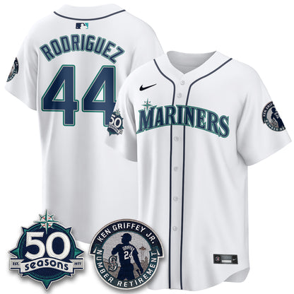 Seattle Mariners Ken Griffey Jr. Patch Vapor Premier Limited Jersey - All Stitched