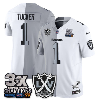 Las Vegas Raiders Split Edition Vapor Jersey V2- Stitched