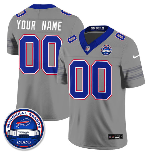 Buffalo Bills Gray Nickel City Custom Vapor Jersey - Stitched