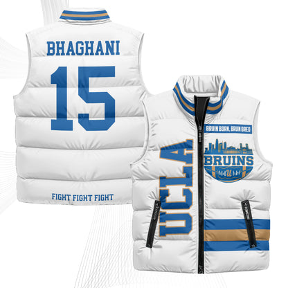 UCLA Bruins Fight Fight Fight Puffer Vest - Printed