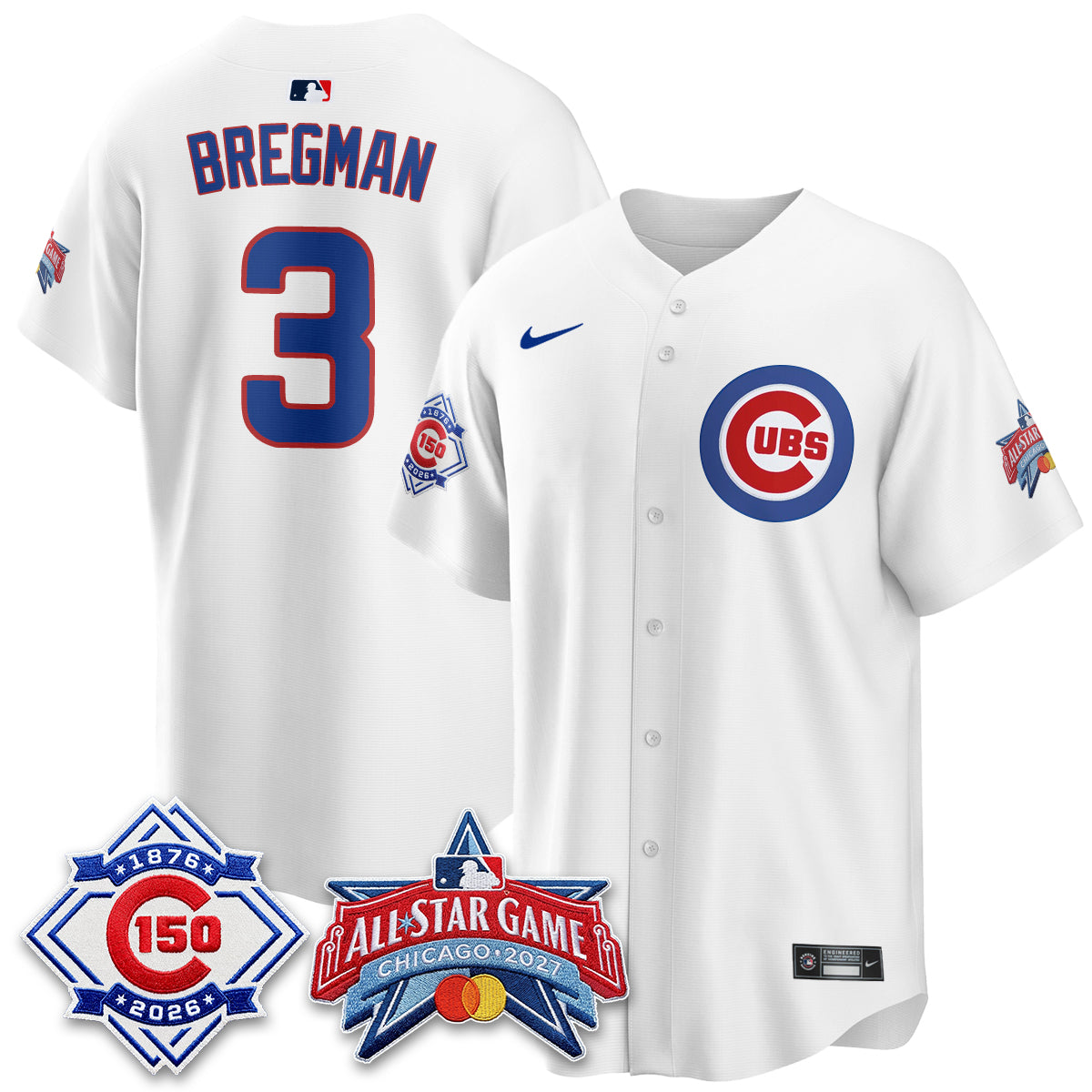 Chicago Cubs 2027 All Star Game Vapor Limited Blue Jersey - Stitched