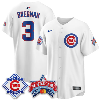Chicago Cubs 2027 All Star Game Vapor Limited Blue Jersey - Stitched