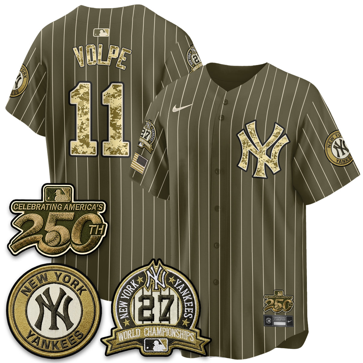New York Yankees Salute to Service 2026 Vapor Limited Jersey - Stitched