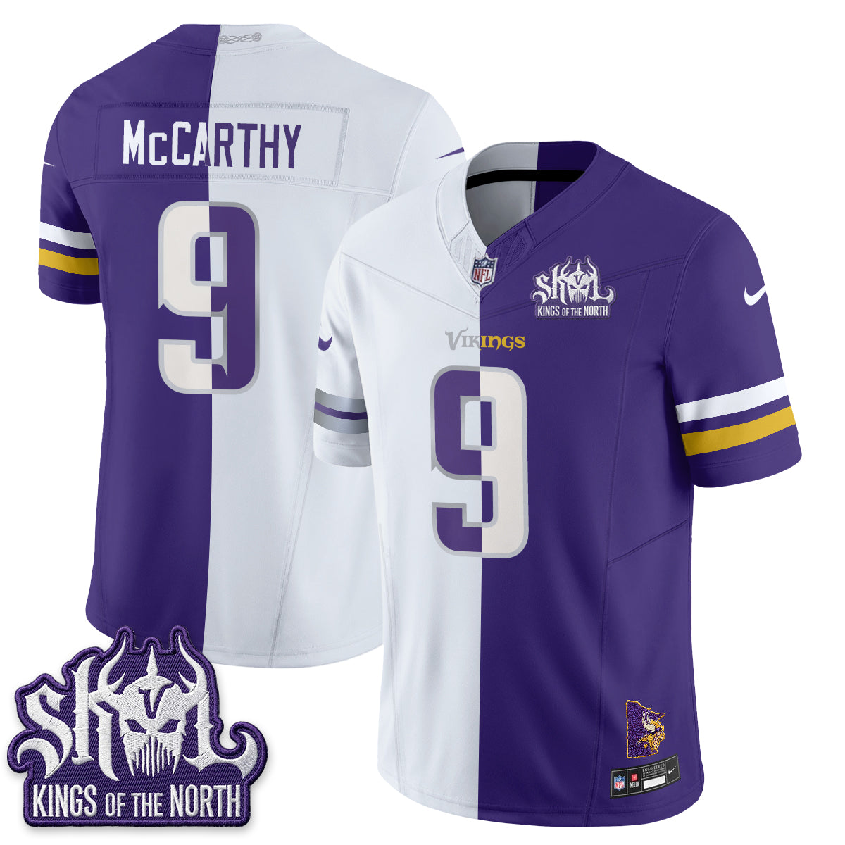 Minnesota Vikings Split Edition Vapor Jersey - Stitched