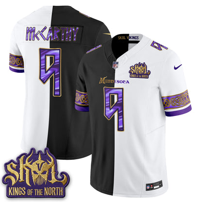 Minnesota Vikings Warrior Split Edition Vapor Jersey - Stitched-NQD