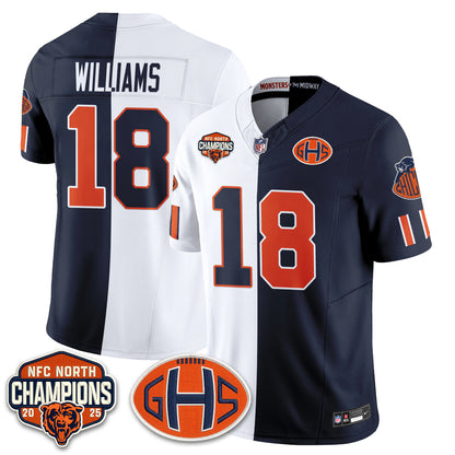 Chicago Bears 2026 Rivalries Split Edition Vapor Jersey - Stitched