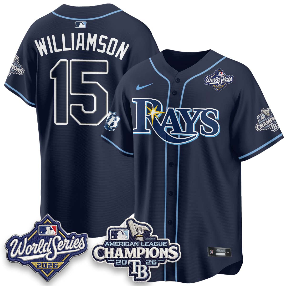TB - 2026 AL Champions Vapor Jersey - Stitched - NQD (city)