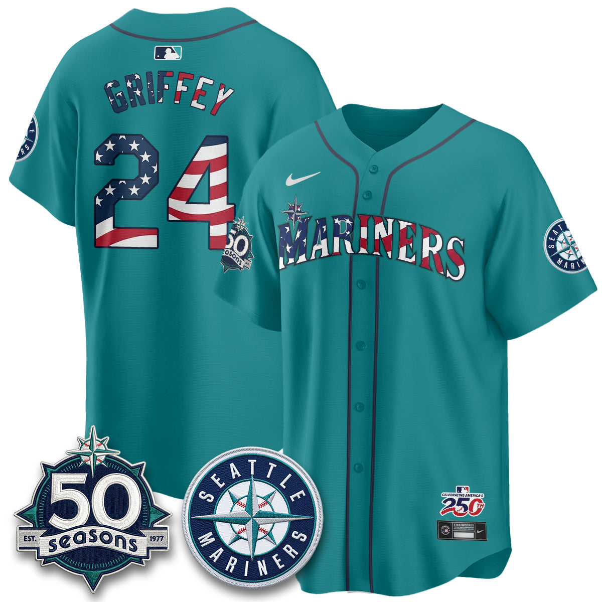 Seattle Mariners Americana 2026 Vapor Limited Jersey - Stitched