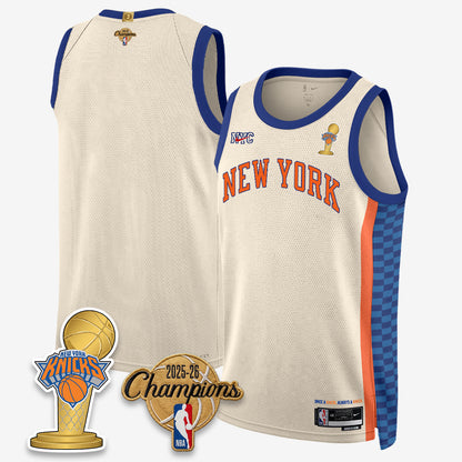 New York Knicks 2026 Basketball Champions Vapor Jersey - Stitched