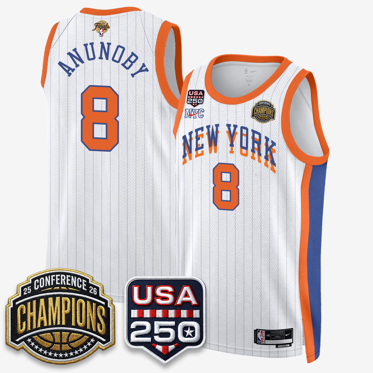 New York Knicks 2026 NBA Eastern Conference Champions City Edition Jersey - Stitched
