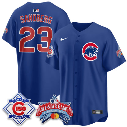 Chicago Cubs 2027 All Star Game Vapor Limited Blue Jersey - Stitched