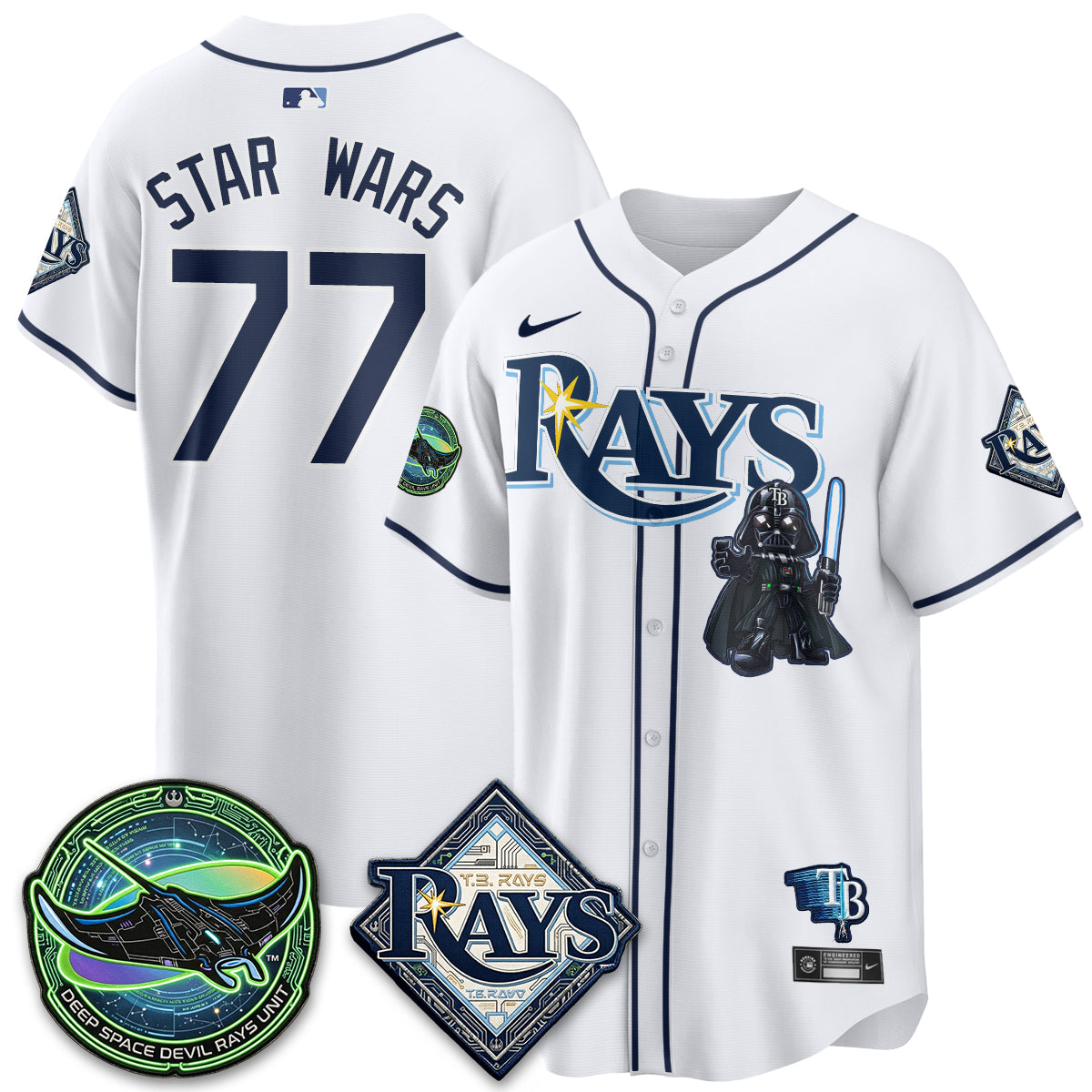 Tampa Bay Rays x SW Vapor Limited Jersey - Stitched