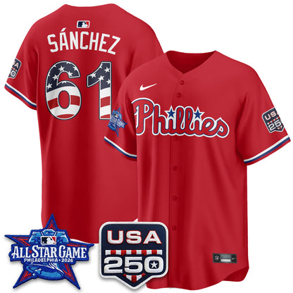 Philadelphia Phillies 2026 All Star Edition Vapor Jersey - Stitched