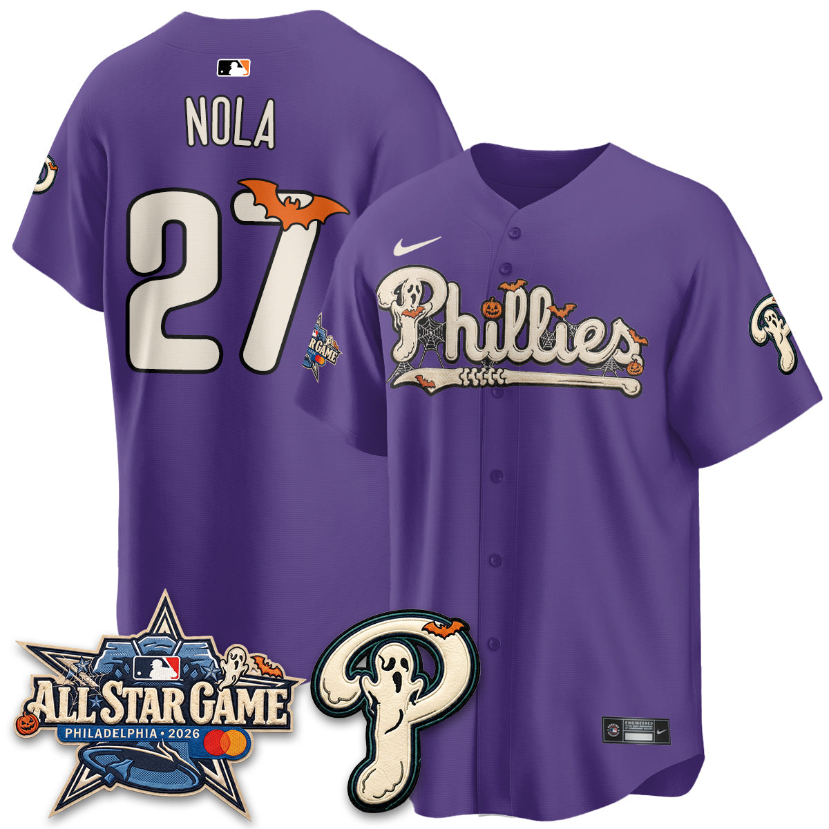 Philadelphia Phillies Halloween 2026 Vapor Limited Jersey - Stitched