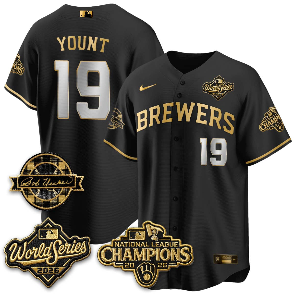 MIL 2026 NL Champions - Uecker Patch Vapor Jersey - Stitched -NQD (TT)
