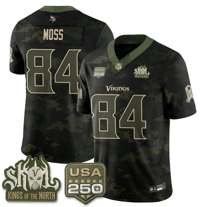 Minnesota Vikings 2026 Salute to Service Edition Vapor Jersey - Stitched